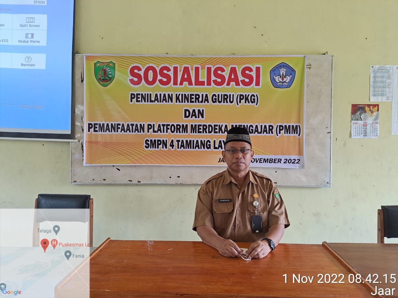 Ketua APSI Barito Timur, Lakukan sosialisasi PKG 360 derajat di SMPN 4 tamiang Layang