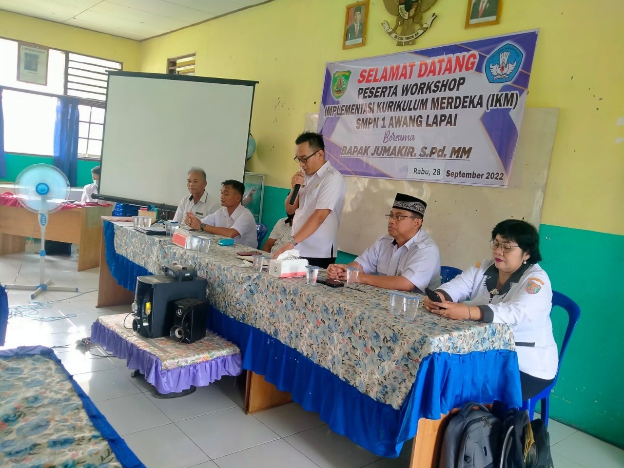 Ketua APSI Barito Timur, Lakukan Workshop IKM dan PMM di SMPN 1 Awang Lapai 