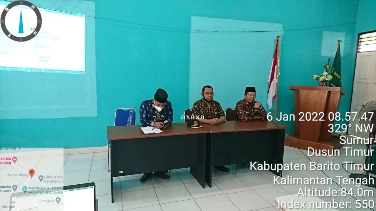 Ketua APSI Barito Timur, Lakukan Sosialisasi Sasaran Kinerja Pegawai (SKP) di Kemenag 