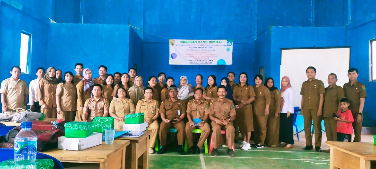 Materi Bimtek IKM dan PMM di SMPN Satu Atap 1 Dusun Tengah Kab. Barito Timur